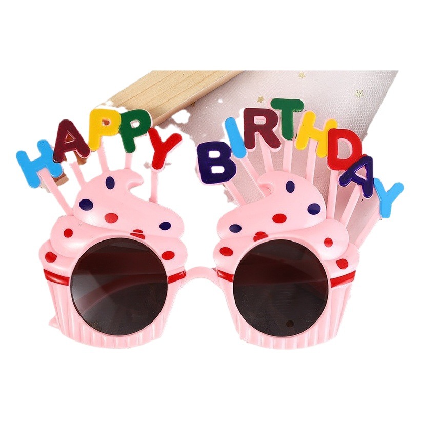 Birthday glasses Little Red Riding Book with Internet Red Funny Photographs Children’s Party Decorations Cake Modeling Glasses Wholesale