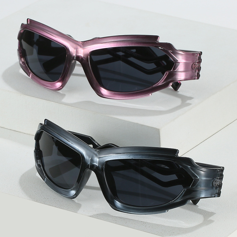 Europe and the United States new fashion special-shaped Y2K sunglasses cross-border ins personality hip-hop sunglasses cool pull sunglasses