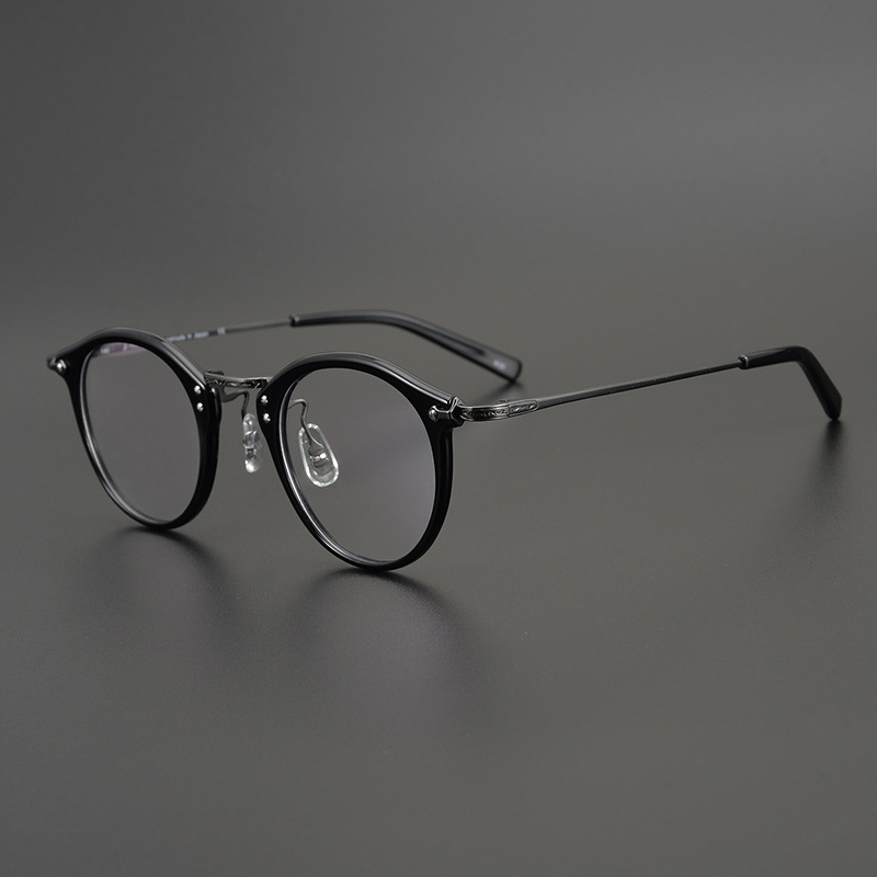 Japanese Handmade Vintage Business Art 805 Glasses Ultra Light Pure Titanium Men’s and Women’s Style Myopia Glasses