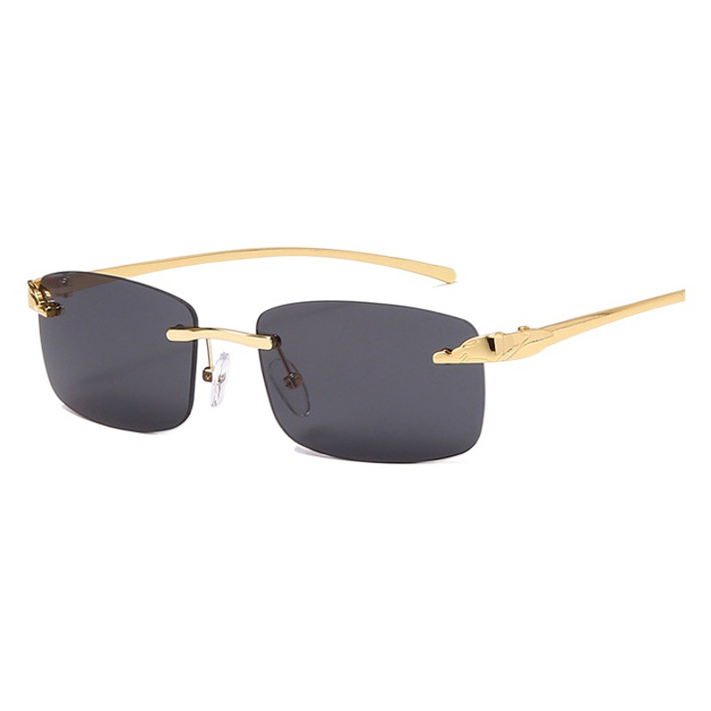 Amazon Hot Selling Retro Cross-border New Leopard Head Sunglasses Borderless Fashion High Sense Sunglasses Women Wholesale
