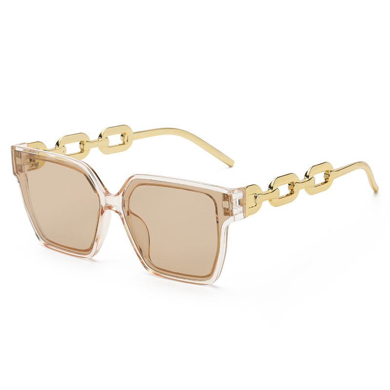 2023 European and American retro large frame sunglasses women’s fashionable hot girl concave sunglasses slimming fashionable personalized sunglasses