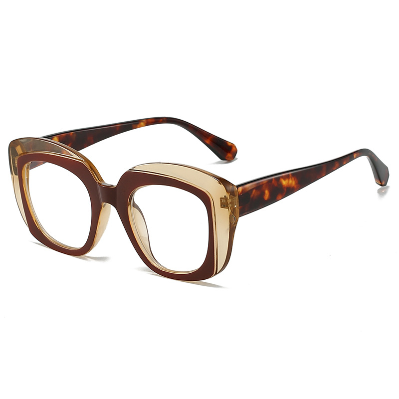 24 European and American fashion personality leopard print retro reading glasses, foreign trade explosions large frame Joker glasses network explosions